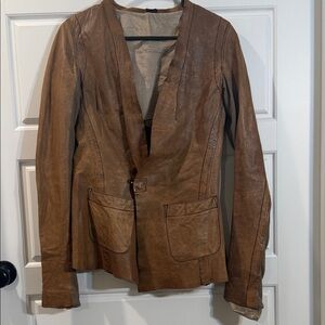 Rick Owens distressed Vintage Late 1990's - Early 2000's brown Blazer Medium